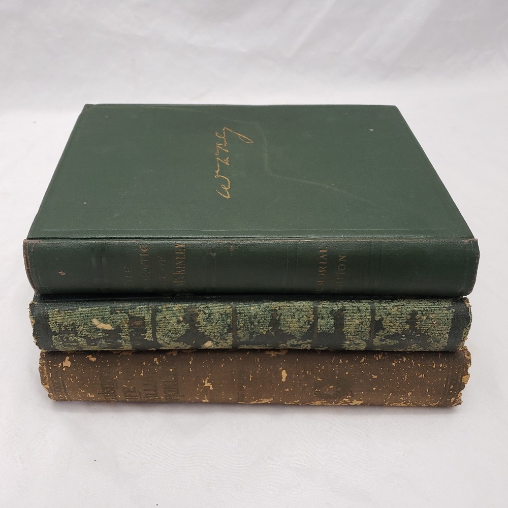 Set of 3 Antique William McKinley Books 1901